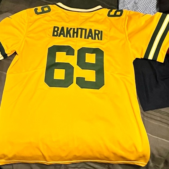 Men's Green Bay Packers David Bakhtiari #69 Gold Inverted Legend Limited Jersey - Picture 2 of 2